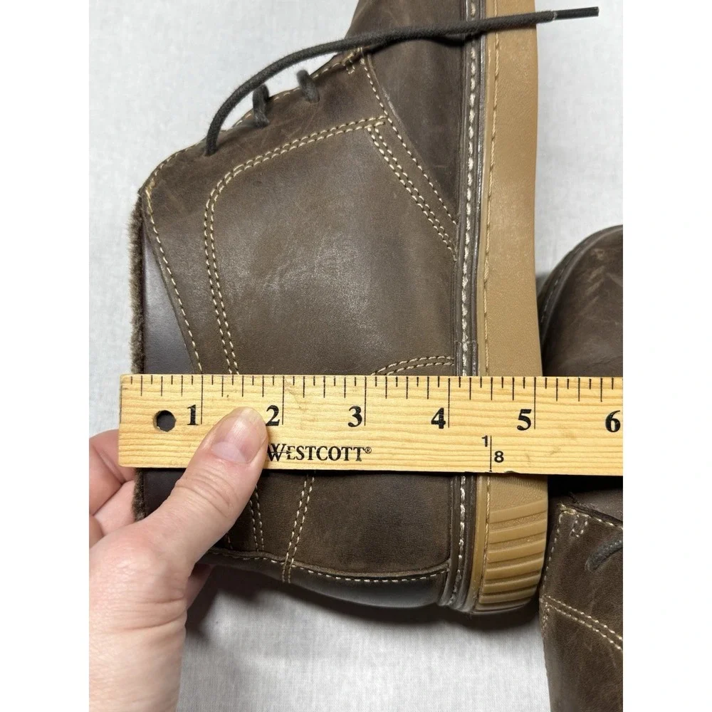 Johnston &‎ Murphy Chukka Boots Sz 10 Brown Leather Shearling Preppy Old Money